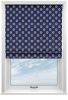 Huaraz Velvet, Royal - Twist&Fit Roman Blind